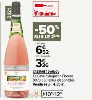 cabernet d'anjou la cave d'augustin florent