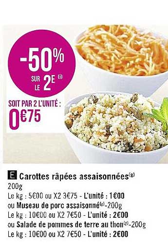Carottes Râpées Assaisonnées