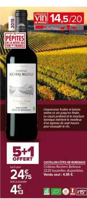 Castillon-côtes-de-bordeaux Château Rochers Bellevue