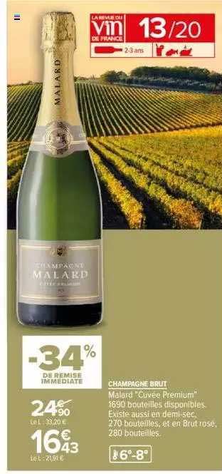 Champagne Brut Malard "cuvée Premium"