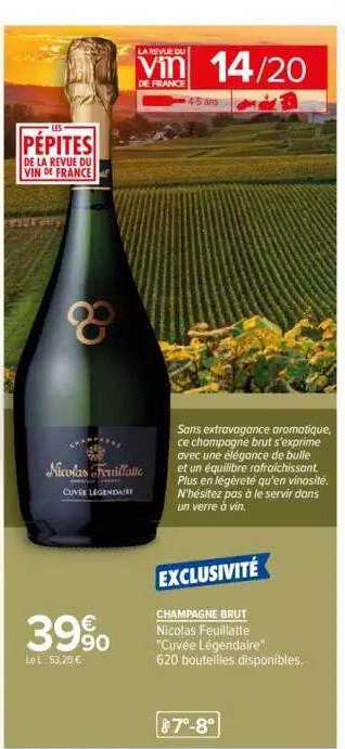 champagne brut nicolas feuillatte "cuvée légendaire"