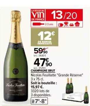 champagne brut nicolas feuillatte "grande réserve"