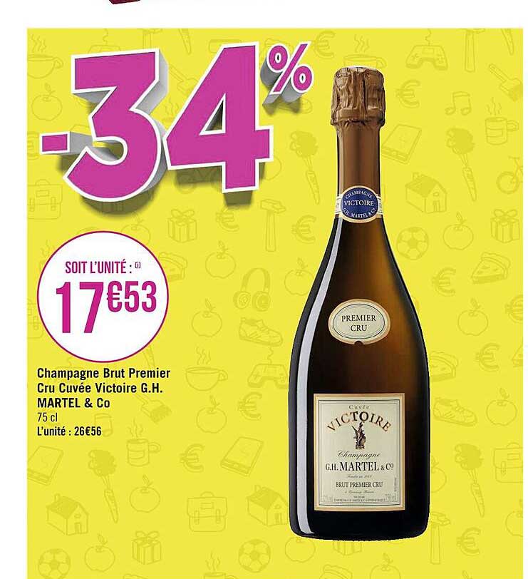 champagne brut premier cru cuvée victoire gh martel & co
