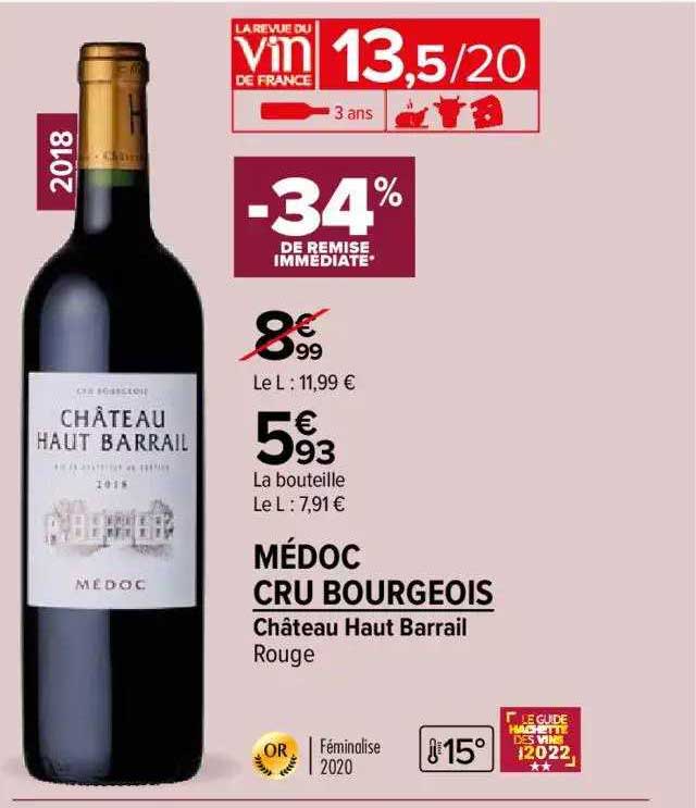 château haut barrail rouge médoc cru bourgeois