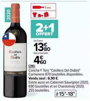 chili concha y toro "casiliero del diablo"