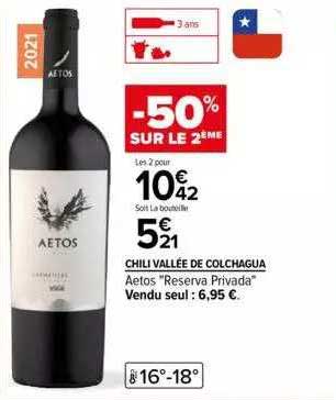 chili vallée de colchagua aetos "reserva privada"