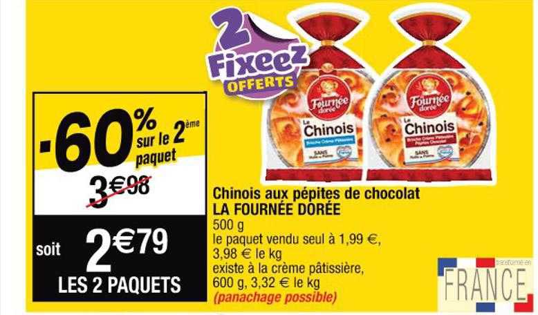 chinois aux pépites de chocolat la fournée dorée