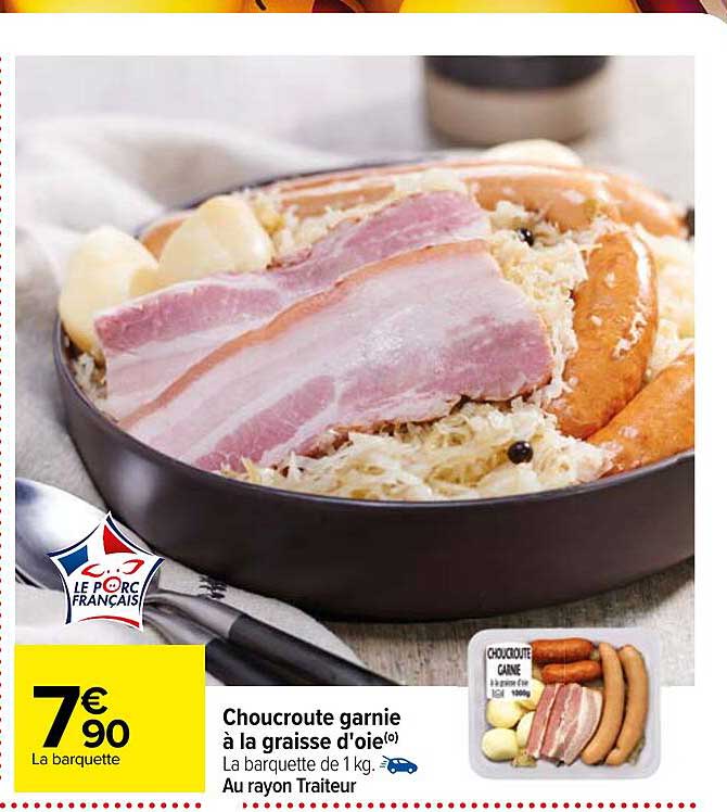 choucroute garnie à la graisse d'oie