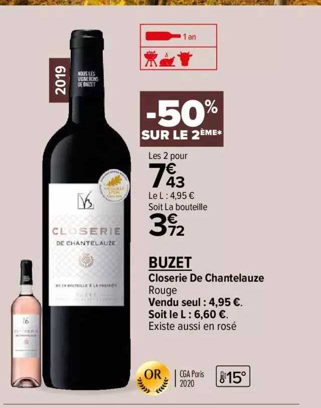 closerie de chantelauze rouge buzet