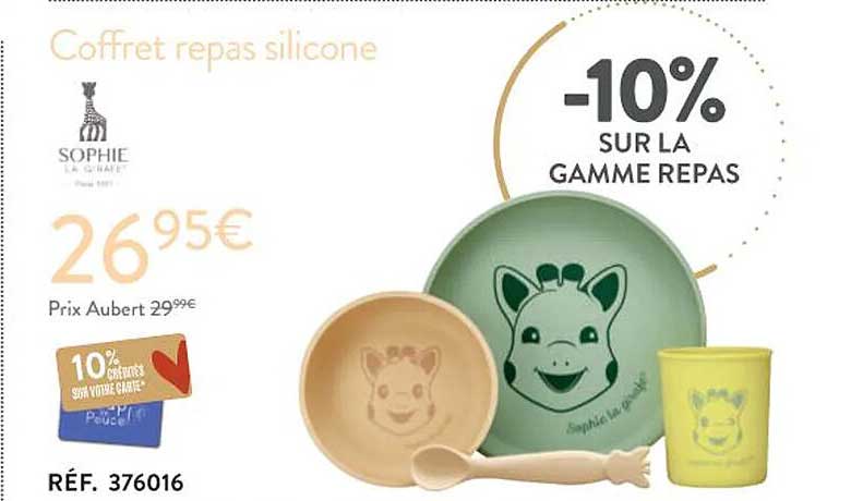 Coffret Repas Silicone Sophie