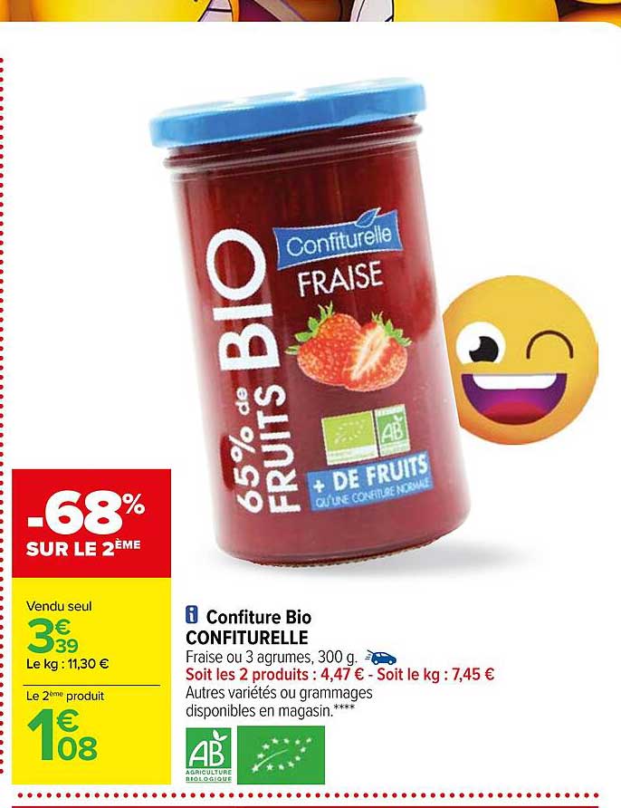Confiture Bio Confiturelle