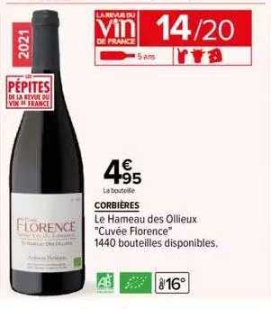 corbières le hameau des ollieux "cuvée florence"