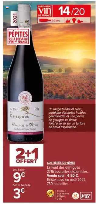 costières-de-nîmes la font des garrigues