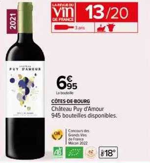 côtes-de-bourg château puy d'amour