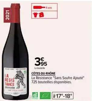 côtes-du-rhône la résistance "sans soufre ajouté"