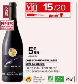 côtes-du-rhône-villages suze-la-rousse pierre vidat "éphemeris"