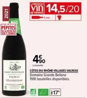 côtes-du-rhône-villages valreas domaine grande bellane