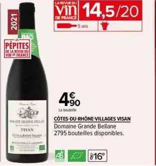 côtes-du-rhône-villages visan domaine grande bellane