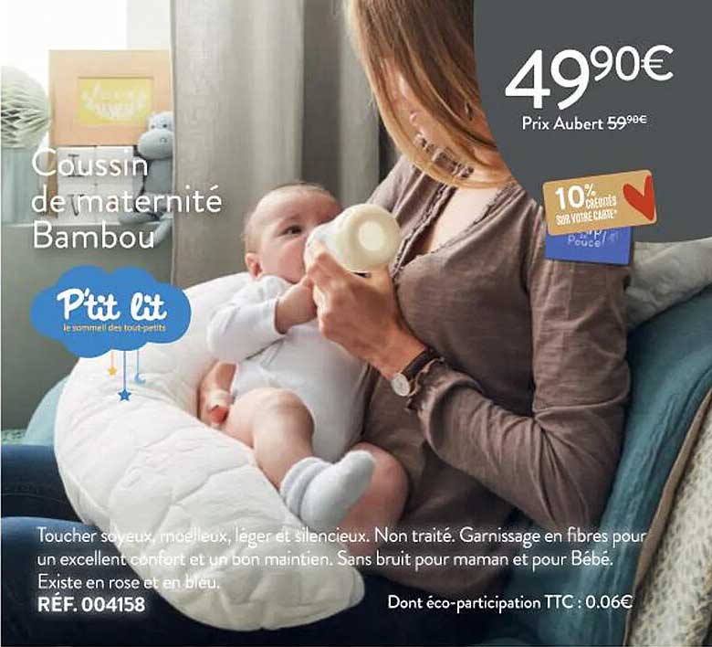 coussin de maternité bambou p'tit lit