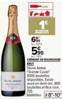 crémant de bourgogne brut veuve ambal "grande cuvée"