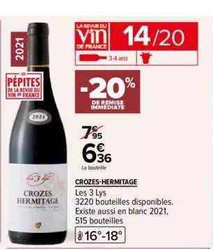 crozes-hermitage les 3 lys