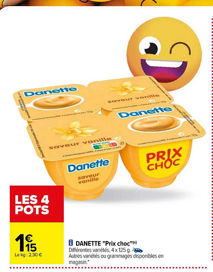 danette prix choc
