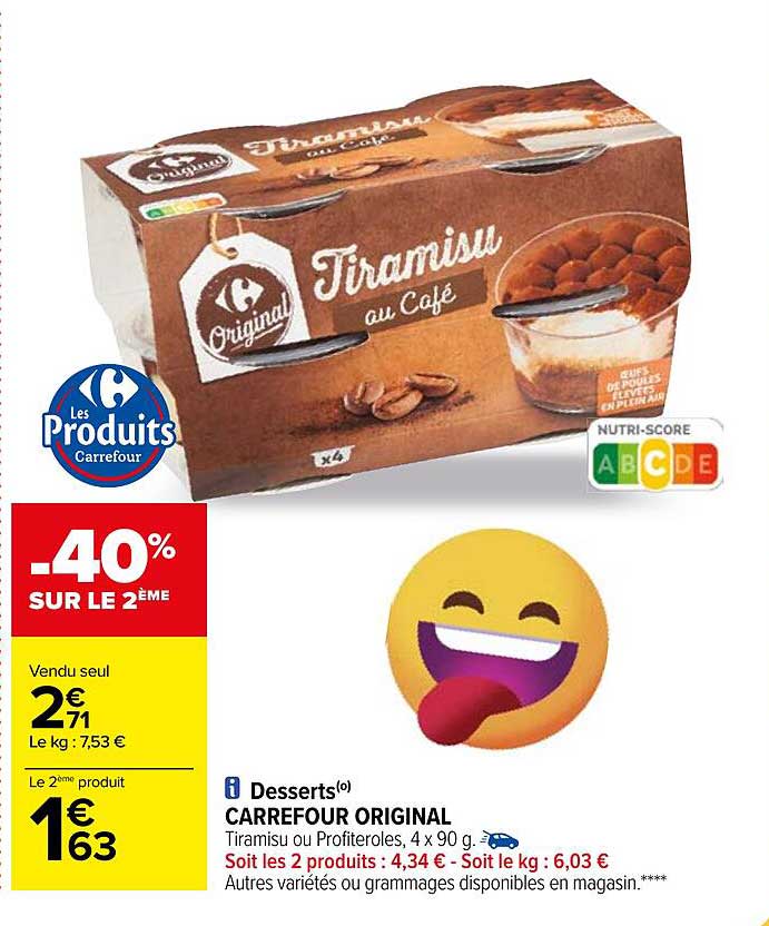 Desserts Carrefour Original