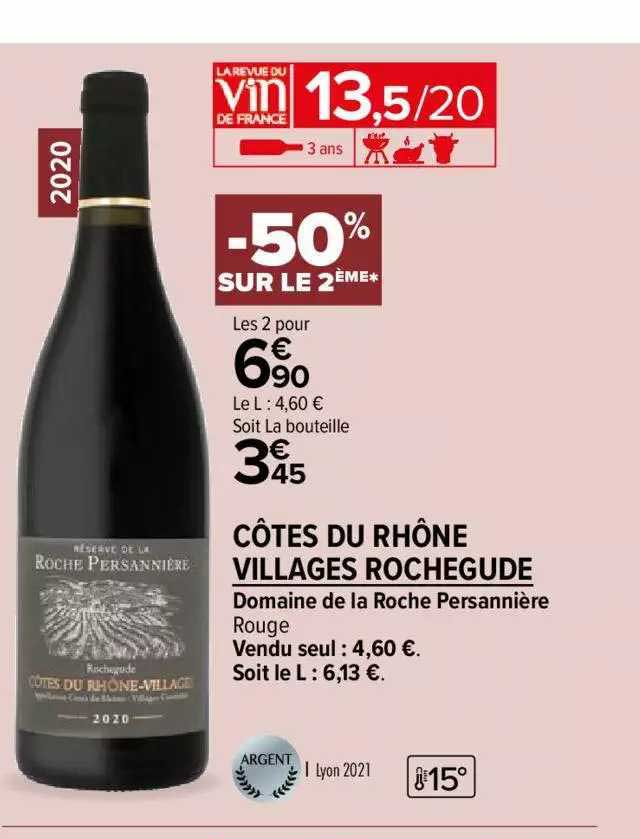 domaine de la roche persannière rogue côtes du rhône villages rochegude
