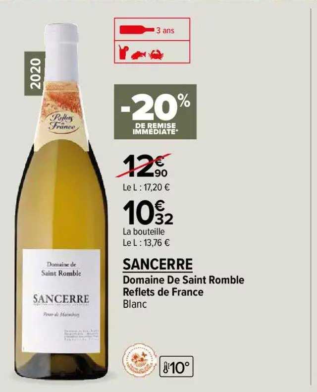 domaine de saint romble reflets de france blanc sancerre