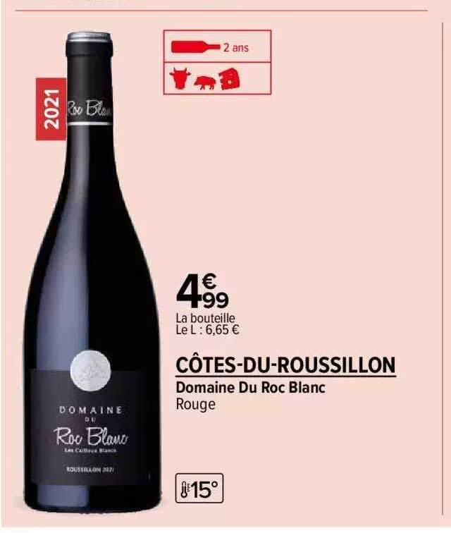 Domaine Du Roc Blanc Rouge Côtes-du-roussillon