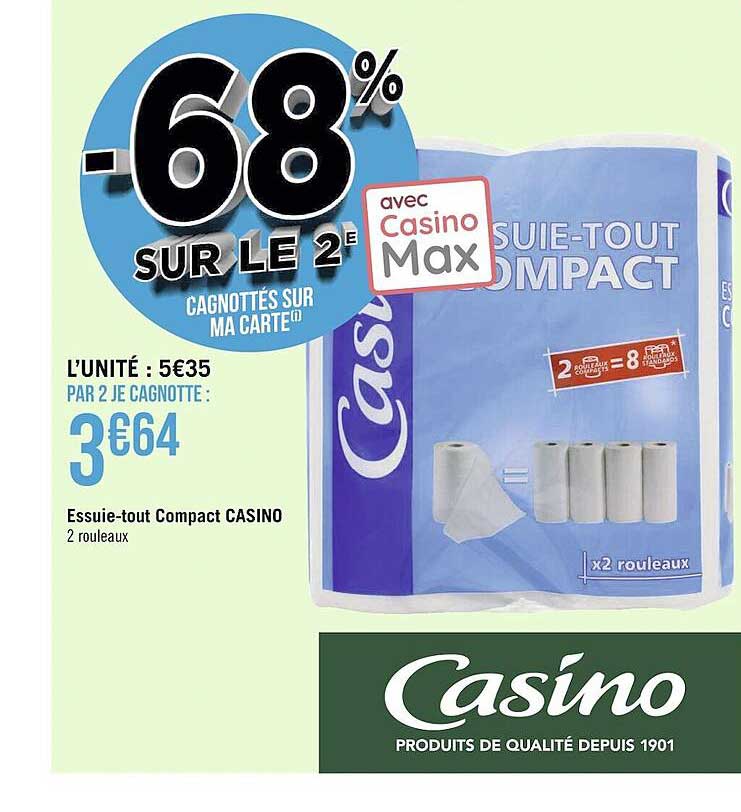 essuie-tout compact casino