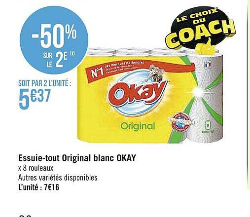 essuie-tout original blanc okay