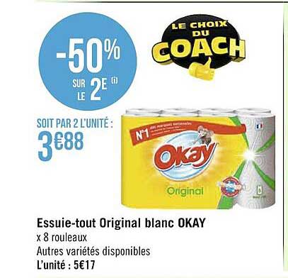 essuie-tout original blanc okay