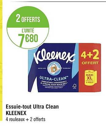 essuie-tout ultra clean kleenex
