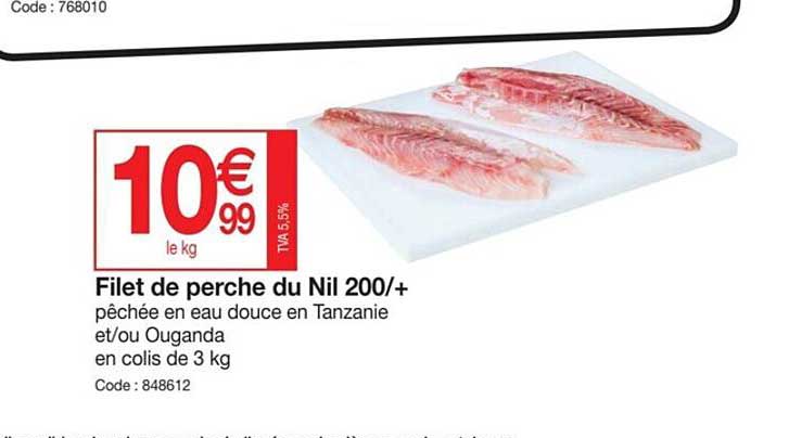 filet de perche du nil 200-+