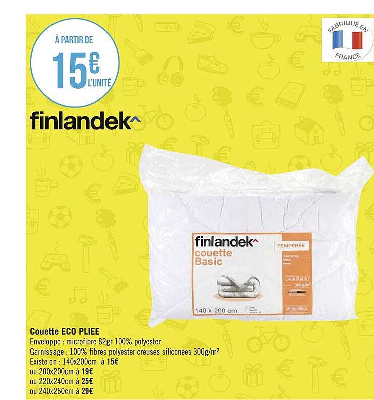 Finlandek Couette Eco Pliée