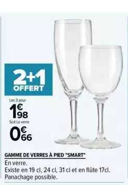 Gamme De Verres à Pied "smart"