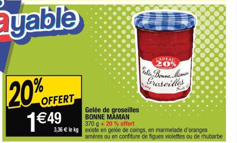 gelée de groseilles bonne maman