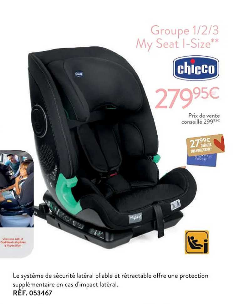 groupe 1-2-3 my seat i-size chicco