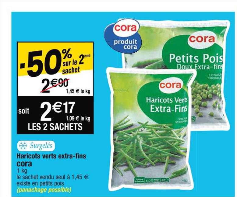 haricots verts extra-fins cora