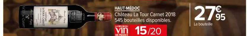 haut-médoc château la tour carnet 2018