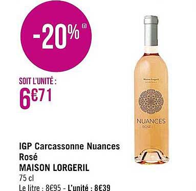 igp carcassonne nuances rosé maison lorgeril