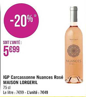 igp carcassonne nuances rosé maison lorgeril