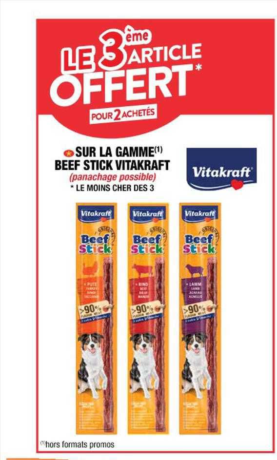 la gamme beef stick vitakraft