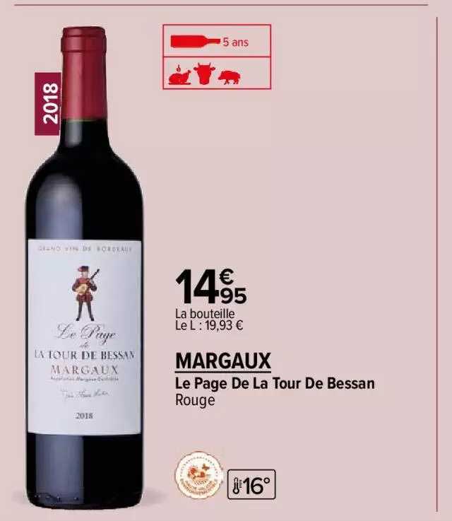 la page de la tour de bessan rouge margaux