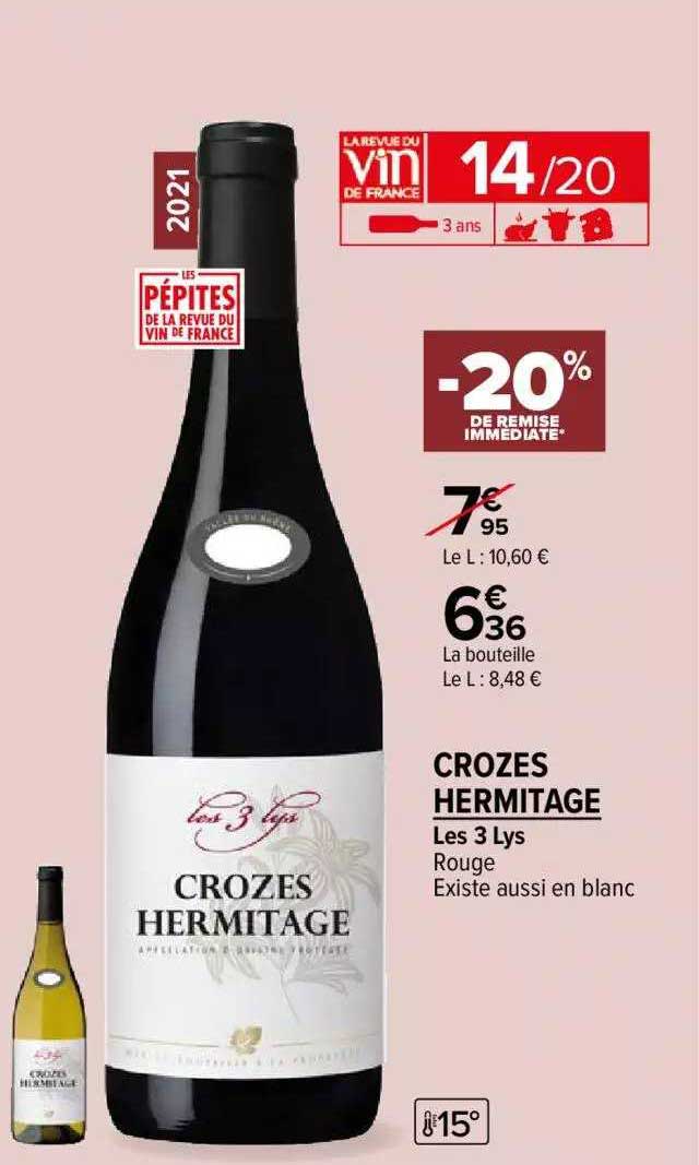 les 3 lys rouge crozes hermitage