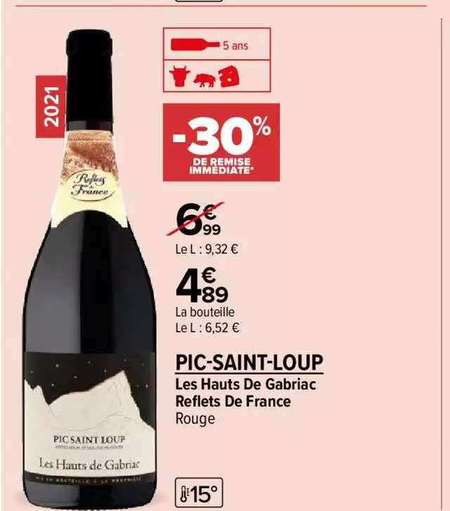 les hauts de babriac reflets de france rouge pic-saint-loup