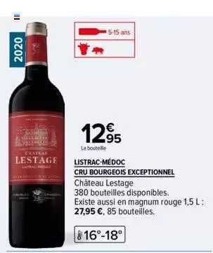 listrac-médoc cru bourgeois exceptionnel château lestage