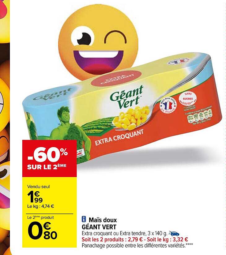 Maïs Doux Géant Vert