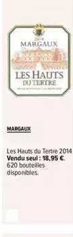 margaux les hauts du tertre 2014